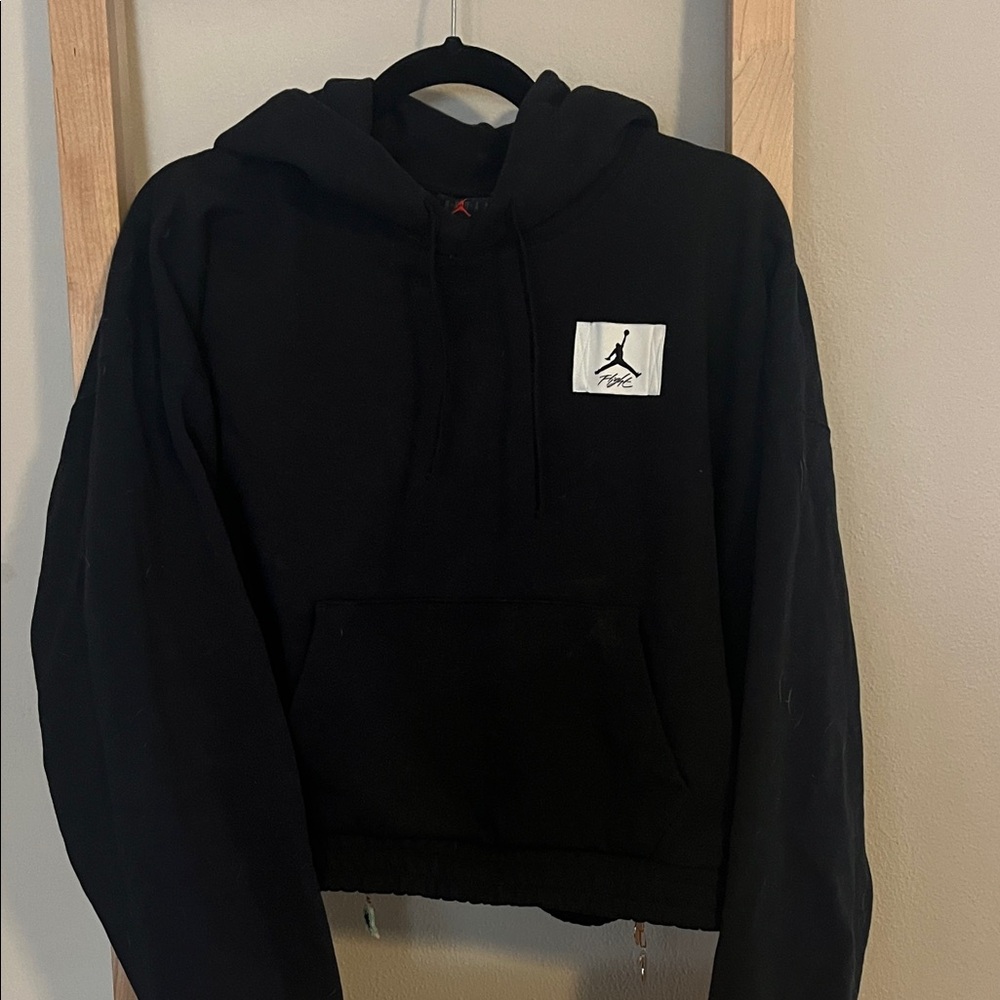 Nike Black Jordan Hoodie with Logo Patch